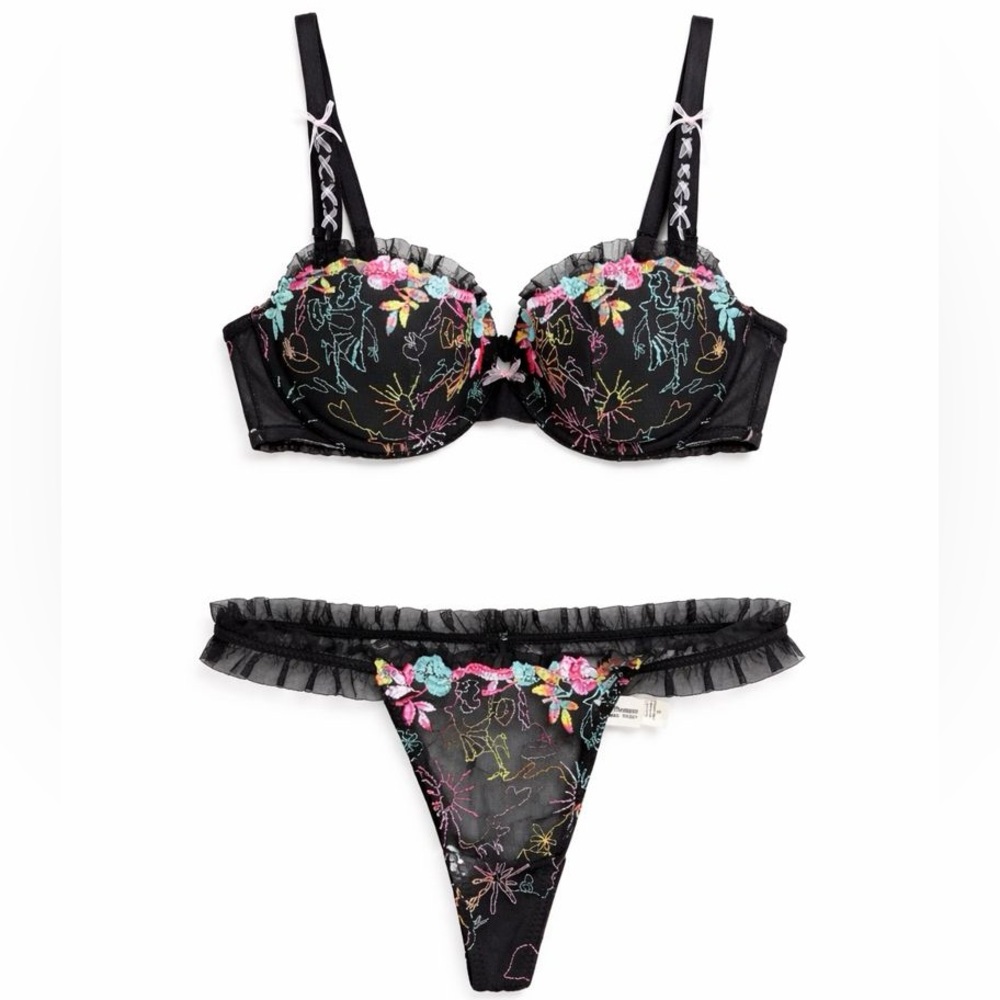 RARE Chantal Thomas Grimm Fairy Tale Cottage Bra‎ & Thong Victoria’s Secret CTRR